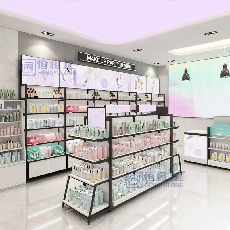 Retail Perfume Stands Display Shelves