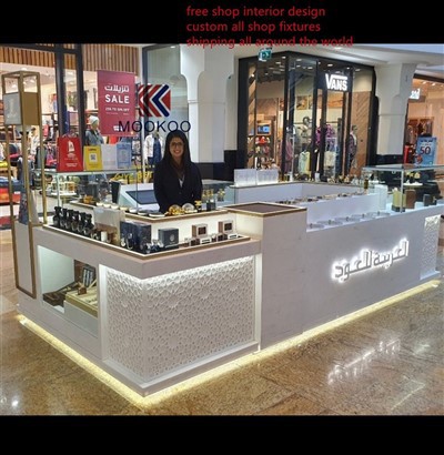 Expositor de perfums per a botiga lliure d'impostos