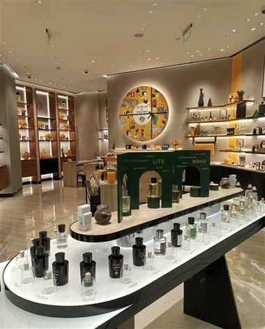 Showcase de la botiga de perfums