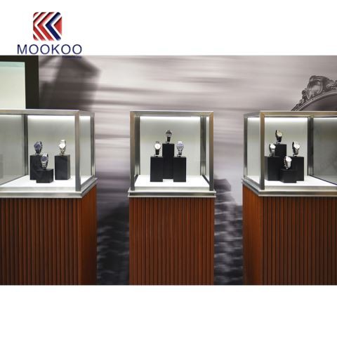 Mostrador de fusta per a joieria