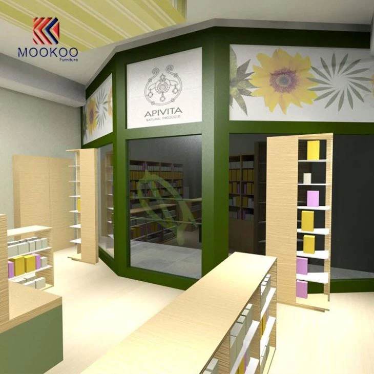 Customized Pharmacy Shop Interior 3D Design