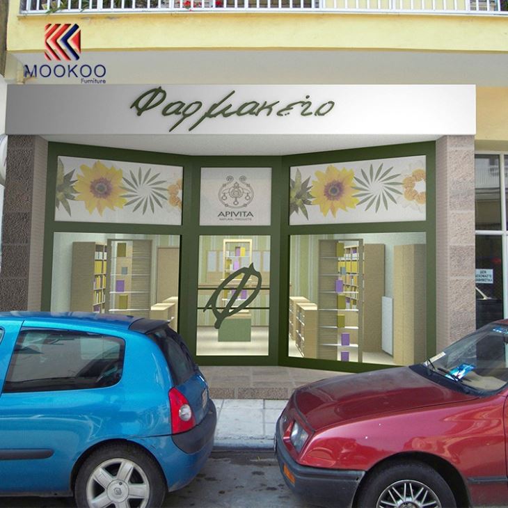 Customized Pharmacy Shop Interior 3D Design