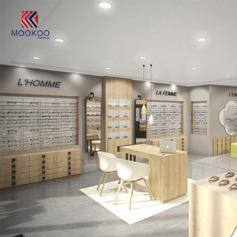 Botiga al detall Botiga d’ulleres de sol Vitrina d’interiorisme