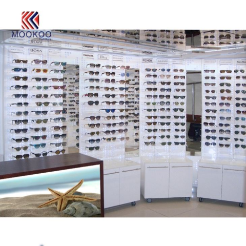 Mobles de disseny de vidres per a ulleres de sol, vidres, ulleres de sol recobertes de pintura blanca