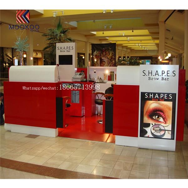 Commercial Red Cosmetic Showcase