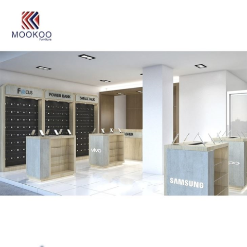 Vitrina de disseny de botigues de telefonia mòbil