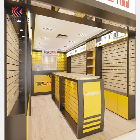 Vitrina de mobles de botiga de telèfon de gamma alta