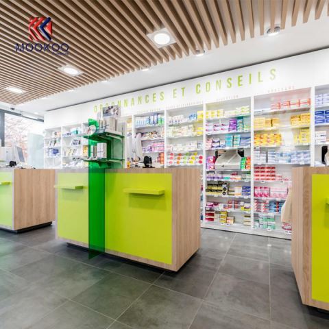 Decoració de botiga de farmàcia