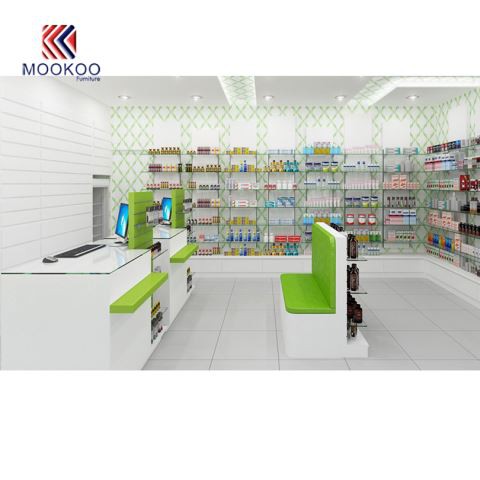 Botiga de farmàcies Disseny de mostrador de botigues